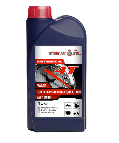Масло для спецтехники Texoil 4-х тактное SAE 10W-40 (1л) (12шт)