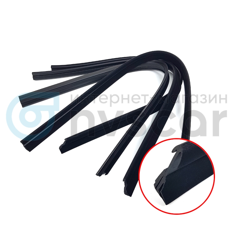 Бархотка уплотнитель внутрений опускного стекла Ваз 2108-13 (2шт) БАЛАКОВО