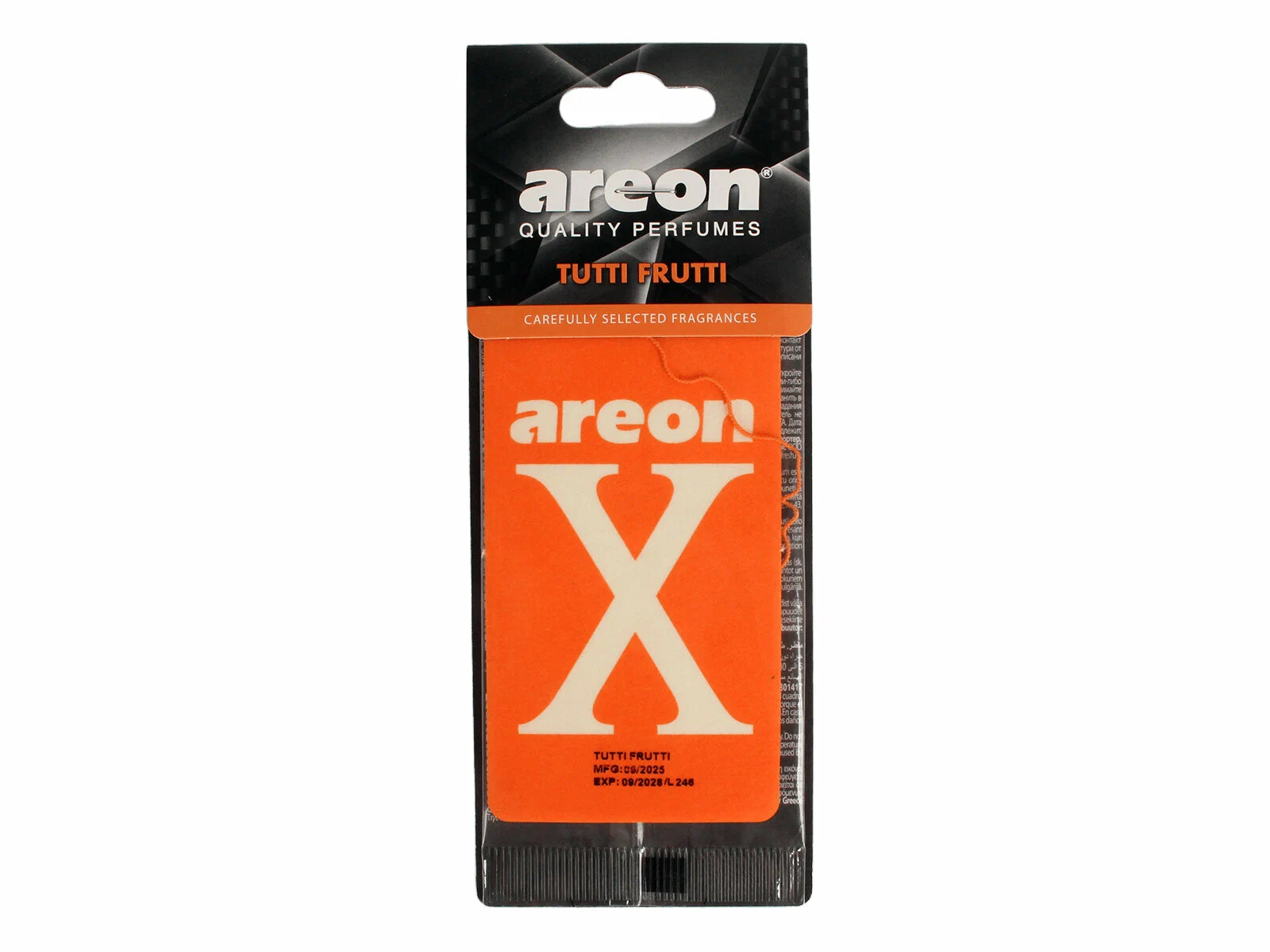 Ароматизатор картоный (Tutti frutti X) оранжевый Areon