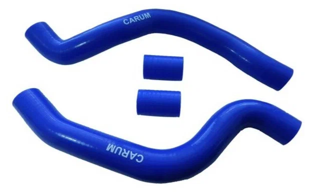 Комплект патрубков охлаждения (синий силикон) (4шт) Ваз 2110 A-SPORT